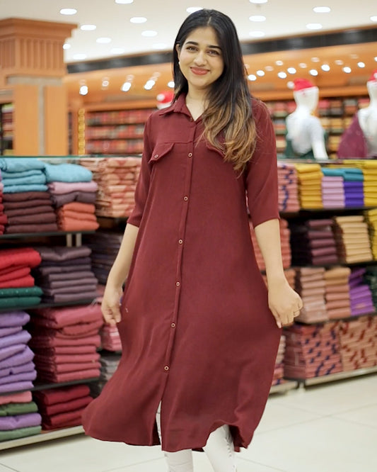 Women's Aline Kurti - 1165