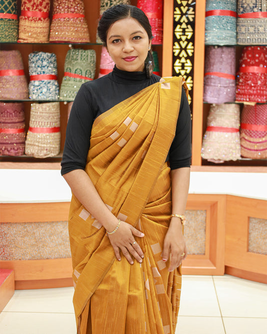 Semi Jute Saree - 1199