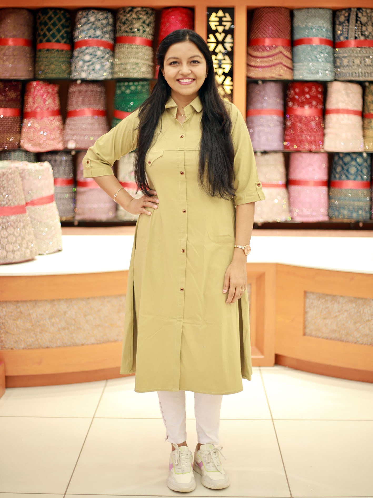 Women's Imported Aline Kurti - 1222