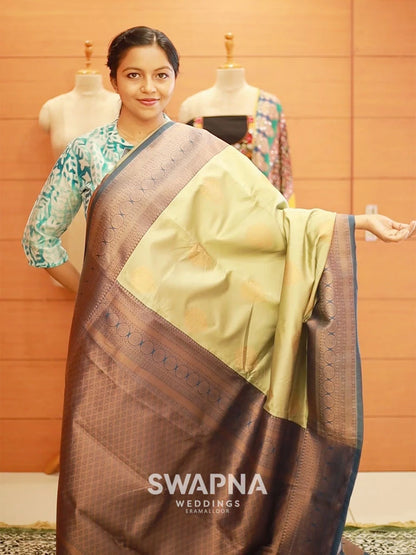 Contrast Semi Silk Sarees - S101