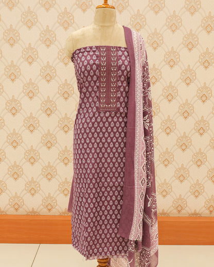 Women's Ajrakh Cotton Salwar Suit - 1171