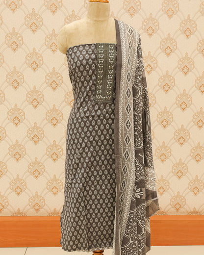 Women's Ajrakh Cotton Salwar Suit - 1171