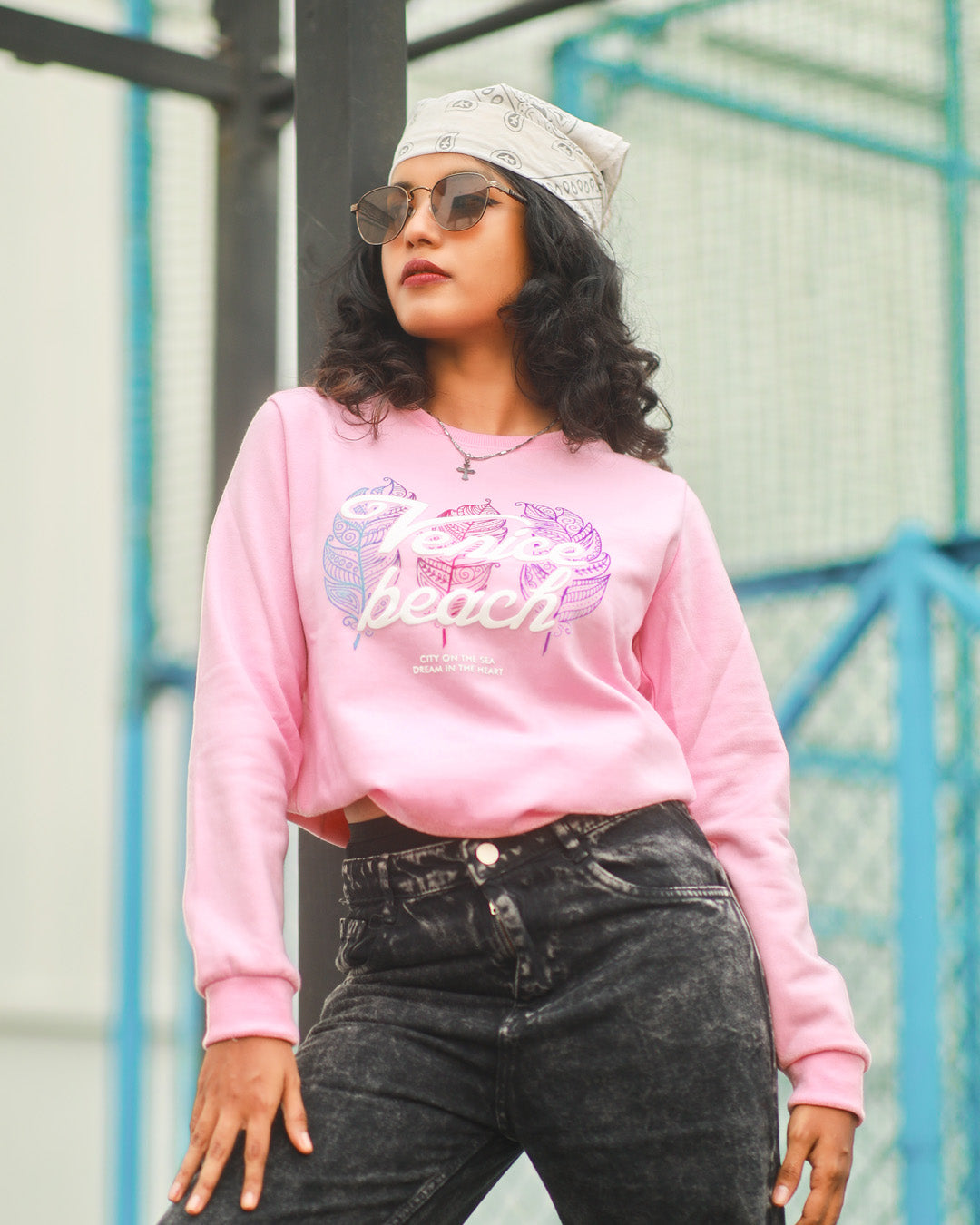 Women's Printed Sweat Shirt - 2000